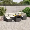 Image de vidaXL Salon de Jardin avec Coussins 8 pcs, Canapés de Terrasse, Ensemble de Meubles de Patio, Mobilier d'Extérieur, Noir 3275597