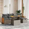Image de vidaXL Salon de Jardin avec Coussins 6 pcs, Canapés de Terrasse, Ensemble de Meubles de Patio, Mobilier d'Extérieur, Gris 3276245