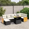 Image de vidaXL Salon de Jardin avec Coussins 8 pcs, Canapés de Terrasse, Ensemble de Meubles de Patio, Mobilier d'Extérieur, Noir 3276255