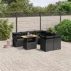 Image de vidaXL Salon de Jardin avec Coussins 9 pcs, Canapés de Terrasse, Ensemble de Meubles de Patio, Mobilier d'Extérieur, Noir 3270719