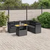 Image de vidaXL Salon de Jardin avec Coussins 7 pcs, Canapés de Terrasse, Ensemble de Meubles de Patio, Mobilier d'Extérieur, Noir 3270845