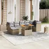 Image de Salon de jardin modulable Vidaxl beige 8 pieces resine tressee 62.0 x 62 x 69 cm