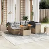 Image de vidaXL Salon de Jardin avec Coussins 8 pcs, Canapés de Terrasse, Ensemble de Meubles de Patio, Mobilier d'Extérieur, Beige 3270954
