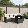 Image de vidaXL Salon de Jardin avec Coussins 5 pcs, Canapés de Terrasse, Ensemble de Meubles de Patio, Mobilier d'Extérieur, Noir 3271189