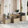 Image de vidaXL Salon de Jardin avec Coussins 6 pcs, Canapés de Terrasse, Ensemble de Meubles de Patio, Mobilier d'Extérieur, Beige 3271318