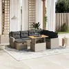 Image de vidaXL Salon de Jardin avec Coussins 8 pcs, Canapés de Terrasse, Ensemble de Meubles de Patio, Mobilier d'Extérieur, Gris 3271431