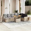 Image de vidaXL Salon de Jardin avec Coussins 9 pcs, Canapés de Terrasse, Ensemble de Meubles de Patio, Mobilier d'Extérieur, Beige 3271451