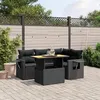 Image de vidaXL Salon de Jardin avec Coussins 5 pcs, Canapés de Terrasse, Ensemble de Meubles de Patio, Mobilier d'Extérieur, Noir 3271734