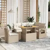 Image de vidaXL Salon de Jardin avec Coussins 6 pcs, Canapés de Terrasse, Ensemble de Meubles de Patio, Mobilier d'Extérieur, Beige 3271758
