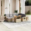 Image de vidaXL Salon de Jardin avec Coussins 8 pcs, Canapés de Terrasse, Ensemble de Meubles de Patio, Mobilier d'Extérieur, Beige 3271871