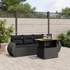Image de vidaXL Salon de Jardin avec Coussins 5 pcs, Canapés de Terrasse, Ensemble de Meubles de Patio, Mobilier d'Extérieur, Noir 3272070