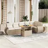 Image de vidaXL Salon de Jardin avec Coussins 7 pcs, Canapés de Terrasse, Ensemble de Meubles de Patio, Mobilier d'Extérieur, Beige 3272206