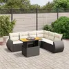 Image de vidaXL Salon de Jardin avec Coussins 7 pcs, Canapés de Terrasse, Ensemble de Meubles de Patio, Mobilier d'Extérieur, Noir 3272211