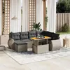Image de vidaXL Salon de Jardin avec Coussins 8 pcs, Canapés de Terrasse, Ensemble de Meubles de Patio, Mobilier d'Extérieur, Gris 3272313