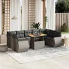 Image de vidaXL Salon de Jardin avec Coussins 10 pcs, Canapés de Terrasse, Ensemble de Meubles de Patio, Mobilier d'Extérieur, Gris 3272341