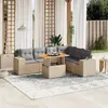 Image de vidaXL Salon de Jardin avec Coussins 7 pcs, Canapés de Terrasse, Ensemble de Meubles de Patio, Mobilier d'Extérieur, Beige 3272655
