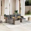 Image de vidaXL Salon de Jardin avec Coussins 6 pcs, Canapés de Terrasse, Ensemble de Meubles de Patio, Mobilier d'Extérieur, Gris 3273055