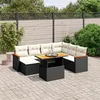 Image de vidaXL Salon de Jardin avec Coussins 8 pcs, Canapés de Terrasse, Ensemble de Meubles de Patio, Mobilier d'Extérieur, Noir 3273191