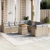 Image de vidaXL Salon de Jardin avec Coussins 11 pcs, Canapés de Terrasse, Ensemble de Meubles de Patio, Mobilier d'Extérieur, Beige 3273264