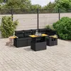 Image de vidaXL Salon de Jardin avec Coussins 6 pcs, Canapés de Terrasse, Ensemble de Meubles de Patio, Mobilier d'Extérieur, Noir 3273505