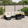 Image de vidaXL Salon de Jardin avec Coussins 8 pcs, Canapés de Terrasse, Ensemble de Meubles de Patio, Mobilier d'Extérieur, Noir 3273625