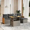 Image de vidaXL Salon de Jardin avec Coussins 6 pcs, Canapés de Terrasse, Ensemble de Meubles de Patio, Mobilier d'Extérieur, Gris 3273937