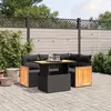 Image de vidaXL Salon de Jardin avec Coussins 5 pcs, Canapés de Terrasse, Ensemble de Meubles de Patio, Mobilier d'Extérieur, Noir 3273939