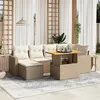 Image de vidaXL Salon de Jardin avec Coussins 11 pcs, Canapés de Terrasse, Ensemble de Meubles de Patio, Mobilier d'Extérieur, Beige 3274592