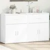 Image de vidaXL Buffets 2 pcs blanc 60x31x70 cm bois d'ingénierie, armoire de rangement, meuble d'entrée, meuble d'appoint, meuble de 3276546