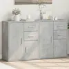 Image de vidaXL Buffets 2 pcs gris béton 60x31x70 cm bois d'ingénierie, armoire de rangement, meuble d'entrée, meuble d'appoint, 3276563
