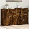 Image de vidaXL Buffets 2 pcs chêne fumé 60x31x70 cm bois d'ingénierie, armoire de rangement, meuble d'entrée, meuble d'appoint, 3276564