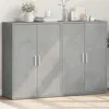 Image de vidaXL Buffets 2 pcs gris béton 60x31x84 cm bois d'ingénierie 3276570