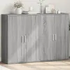 Image de Buffets 2 pcs sonoma gris 60x31x84 cm bois d ingénierie