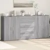 Image de Buffets 3 pcs sonoma gris 60x31x84 cm bois d ingénierie