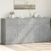 Image de vidaXL Buffets 2 pcs gris béton 79x38x80 cm bois d'ingénierie 3276619