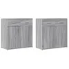 Image de vidaXL Buffets 2 pcs sonoma gris 79x38x80 cm bois d'ingénierie 3276621