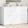 Image de Buffets 2 pcs blanc 59x39x80 cm bois d ingénierie