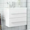 Image de vidaXL Armoire Lavabo de Salle de Bain avec Bassin Intégré, Meuble sous Évier, Placard de Rangement, Organisateur de 3278764