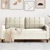 Image de Canapé à 2 places Crème 140 cm Velours