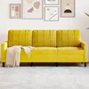 Image de Canapé à 3 places Jaune 180 cm Velours