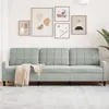 Image de Canapé à 3 places Gris clair 210 cm Velours