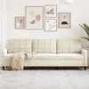 Image de Canapé à 3 places Crème 210 cm Velours