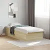 Image de vidaXL Cadre de lit sans matelas chêne sonoma 75x190 cm 841988