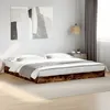 Image de vidaXL Cadre de lit chêne fumé 180x200 cm bois d'ingénierie, meuble de chambre à coucher, sommier, lit de palette, lit, lit 842004