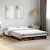 Image de vidaXL Cadre de lit chêne fumé 140x200 cm bois d'ingénierie, meuble de chambre à coucher, sommier, lit de palette, lit, lit 842025