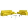 Image de Ensemble de canapés 3 pcs repose pied et coussins décoratifs