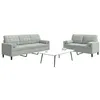 Image de Canape droit vidaxl 3 places en velours gris 77 x 137 x 80 cm