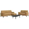 Image de vidaXL Ensemble de canapés 3 pcs avec coussins et traversins velours 3278428