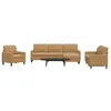 Image de vidaXL Ensemble de canapés 4 pcs avec coussins Marron Velours 3278448