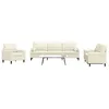 Image de vidaXL 3-delige Loungeset met kussens en bolsters fluweel cràmekleurig3278459